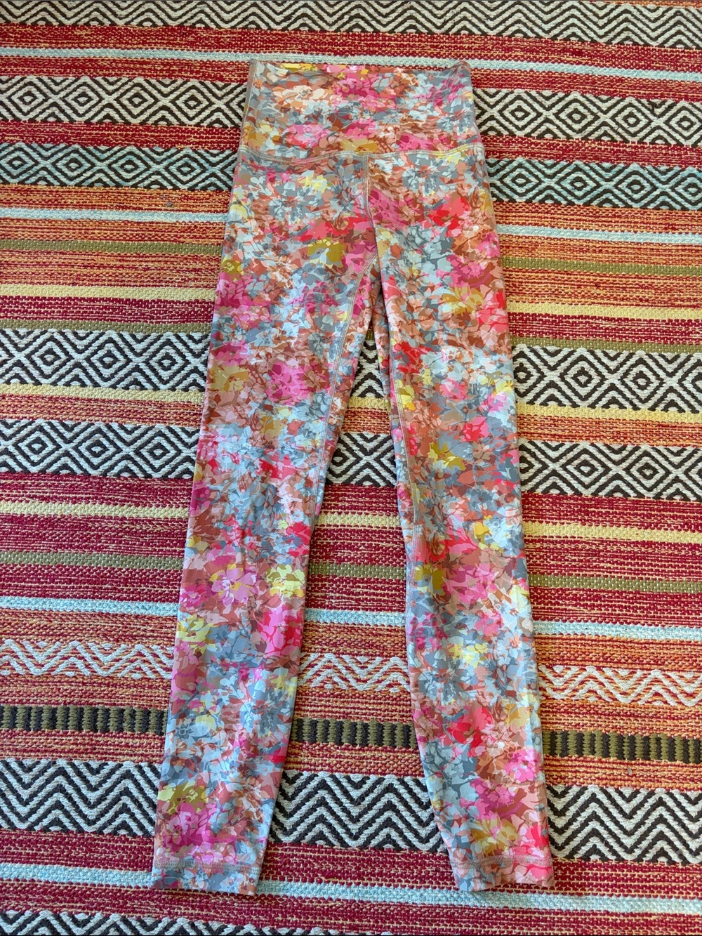 Lululemon Align Leggings pink, blue, gray, size 2